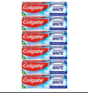 Colgate Advanced White Toothpaste 100ml - Pack of 6, Oral Care