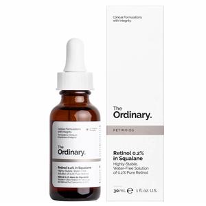The Ordinary Retinol 0.2% in Squalane 30ml, the ordinary skincare, ordinary amazing, Fades Dark Spots & Hyperpigmentation, Uneven Skin Tone, skin tint, Anti Aging, Early Aging Signs, Skin care, face serum, all skin types moisturizing serums & Comfort