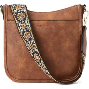 Crossbody Bags Handbags for Women Trendy Vegan Leather Hobo Purses Shoulder Handbags With Wide Shoulder Strap