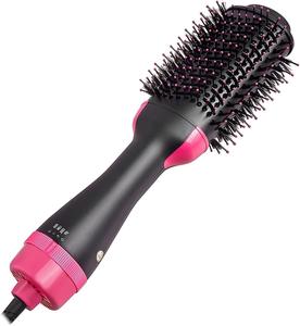 CAIFU Hot hair brush Hair Curler Comb, 4 in 1 Hair Dryer & Comb Negative Anion Hot Air Blowing Christmas Birthday gift for her