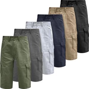 Mens Cargo Combat Chino 3/4 Long Shorts Designer Twill Bottoms 30-46 Cotton Menswear