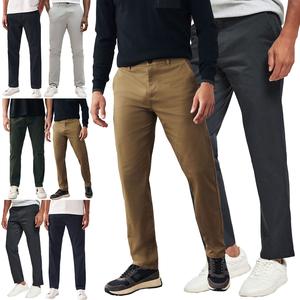 G72 Mens Stretch Chino Trousers Summer Cotton Slim Regular Straight Leg Pants Twill Spandex Work Trouser Sizes 30-46 Classic Menswear