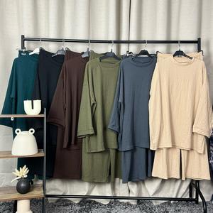 Honeycomb loose top and wide leg co ord- FBS 88