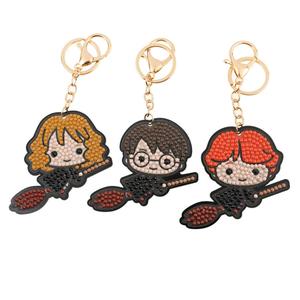 "Flying Friends" Harry Potter Crystal Art Keyring Kit