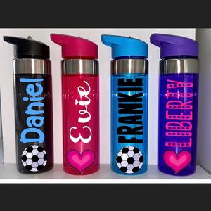 Personalised Water Bottle | 550ml Customised | Kids Water Bottle | School Bottle | Sports Bottle | Football Bottle | Birthday Gift