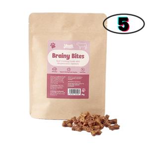 Years Lean Beef Brainy Bites - 5x Treats for Smart Dogs with Antioxidants & Natural Ingredients - Perfect Training Snacks for Healthy Brain Function
