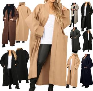 Fashion Luva Baggy Coat Oversized Batwing Long Coat Boyfriend Oversized Longline Long Sleeve Plus Size Jacket ladies cosy cardigan