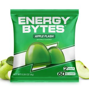 Energy Bytes - Apple Flash - 2 Caffeine Powered Gummies (Sports Pack)