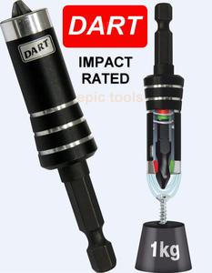 Dart Impact Rated Double Ring Magnetic Screwdriver Bit Holder For Cordless Drills, Impact Tools