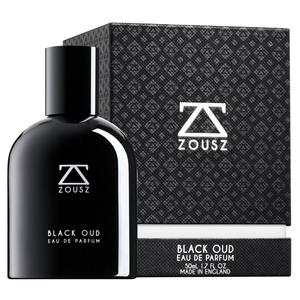ZOUSZ Black Oud Eau De Parfum 50ml - Luxury Woody & Sandalwood Fragrance for Men - Ideal Gift - Made in England