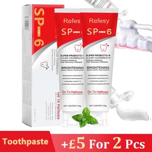 [+£5 For 2 Pcs] SP-6 Super Probiotic Toothpaste, Cooling Mint Flavor, Freshens Breath SP-8,SP-10,Sp-8,SP-10,sp-8,sp-10