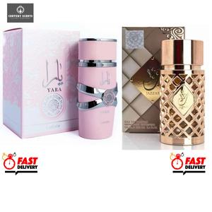 Lattafa Yara Pink 100ml AND Jazzab Gold EDP 100ml Gift Bundle - Dubai Oud Scents