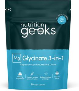 Magnesium Glycinate 3-in-1 - Support Muscle Relaxation, Improve Sleep Quality, Boost Energy Production - Mineral, Healthcare