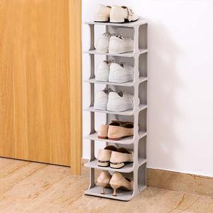 AceHome 4/6-Tier 4/6-Pair Plastic Shoe Rack Off-White