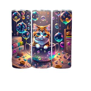 20oz Tumbler cat kitten