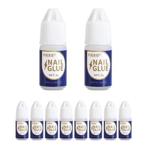 Extra Strong Nail Glue (3 GramX10 Bottles) For Acrylic Tips Nail Glue For Stick On Nails Nail Art Nail Care  Durable