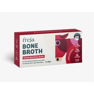 Freja Instant Bone Broth Beef 4x15g Sachets
