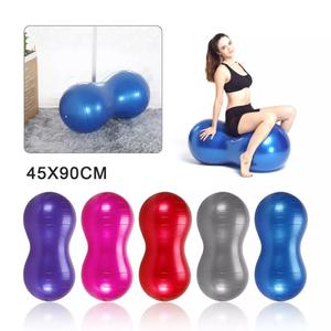 Peanut Ball Kids Exercise Ball with Pump Autism Sensory Toy Equipment 90x45cm Random color