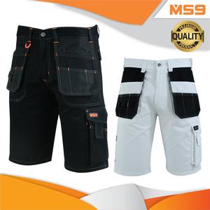 MS9 - T5 Mens Cargo Redhawk Holster Pockets Painter Tactical Shorts Black White Windproof Polyester Cotton Fabric Menswear Aesthetics
