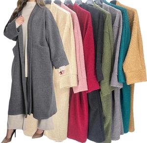 Fashion Luva Long Teddy Fleece Coats for women Lapel Open Front Long Over size Cardigan Coat Faux Fur Warm Winter Outwear Jackets in Plus Size.