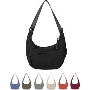 Bag for Women Half Moon Bag Nylon Dumpling Bag Sling Crossbody Bag for Travel Multi Pockets Crescent Cross Body Bag Women Side Bag Hobo Shoulder Bag