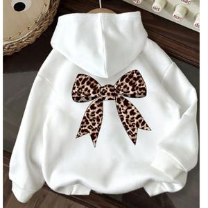 Coquette Leopard Bow Back Hoodie