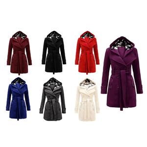 NOROZE Womens Long Sleeve Belted Button Fleece Coat UK Size 8-26