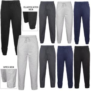 Mens Fleece Joggers Elasticated Cuffed Jogging Bottoms Track Trousers Pants