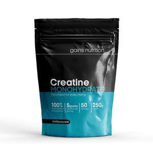 Creatine Monohydrate Powder Pouch - Unflavoured - Gains Nutrition