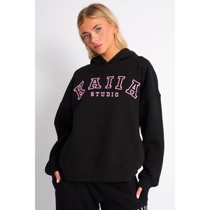 Kaiia Studio Oversized Hoodie Black & Pink
