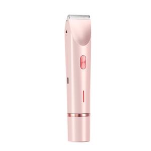 Women's Electric Bikini Trimmer Rechargeable Body Facial Hair Removal Waterproof Wet and Dry Dual-Use Trimmer Private Portable Christmas Gift