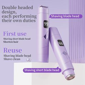 Dual Head Multifunctional Women's Electric Shaver, Full Body Private Area Shaving Knife, Armpit Hair Removal Device Without Black Spots, Divine Tool for Both Men and Women