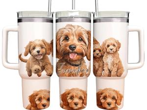 40oz Tumbler - Cavapoo - Dog - personalised gift for her for him