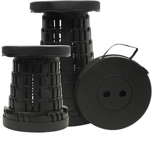 BARGAIN FACTORY Portable Folding Stool Lightweight More Sturdy with Load Capacity 180KG, Retractable Plastic Foldable Collapsible Stool for Camping Fishing Hiking BBQ Outdoors Indoors Kitchen