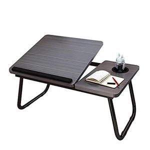 Laptop Bed Table, Bed Desk with Foldable Legs & Cup Slot, Adjustable Trays, Reading Book Holder Notebook Laptop Stand Laptop Tray for Bed, Sofa,Terrace,Carpet, Black furniture table  mountain coffee  tables modern  table portable adjustable  table