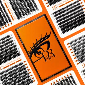 PURELEOR Lash Clusters D Curl 8-16MIX False Eyelash 30D+40D+50D+60D+80D+100D Individual Lashes DIY Cluster Eyelash Extensions at Home