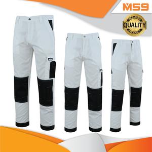 MS9 Men's Cargo Combat Trouser Trousers Pants Jeans with Multifunctional Pockets Menswear Uniform S1 white Cotton Fabrics  Polyester Underwear