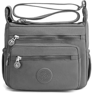 Womens Large Crossbody Bag,Shoulder Bag with Wide Strap and Multipurpose Shoulder Nylon Crossbody Bags for Women