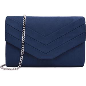 Clutch Bag for Women, Suedu Clutch Bags for Wedding Shoulder Crossbody Evening Bag