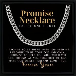 Promise Necklace Gift for Man Christmas Boyfriend Gift From Girlfriend Birthday Gift