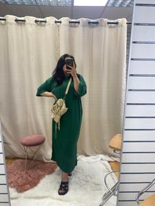 Pleated Maxi Slip Dress (127cm/50inches)