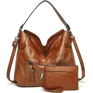 Bags for Women Large Capacity Handbags Bags Ladies Tote Bags Leather Crossbody Shoulder Bags with Small Purse Set 2PCS