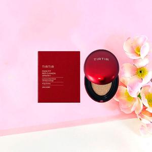 Tirtir - Mask Fit Red Mini Cushion SPF40 PA++ - 4.5g Lightweight Foundation cushion for Flawless Coverage Makeup Cosmetic Concealer Radiant Compact Korean Nourishing Powder