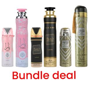Lattafa Yara Body Spray, Khamrah, Bint Hooran Perfume & Body Spray - Long-Lasting Arabian Aroma - Fragrance, Scent Vanilla Floral Scented