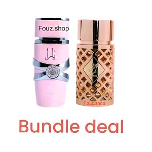 2in1 Yara and Jazzab Gold 100ml Perfume Set by Ard Al Zaafaran - Long-lasting Aroma Liquid Unisex Fragrance