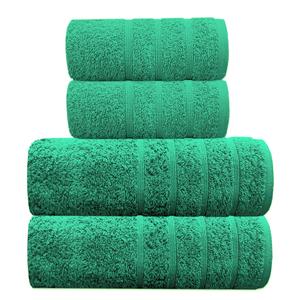 Luxury Cotton Towels Set, 2x Bath and 2x Hand Towels - Hotel Quality Super Soft Highly Absorbent Towels Bale set Bathroom Towels Soft Reusable Thick Fluffy Yarn