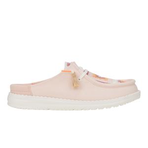 HEYDUDE- Wendy Slip Cottage Crochet - Women Slip-On Shoes, Pale Pink/Multi