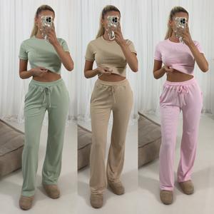 OMG Fashion Trina Two Piece Crop Lounge Set