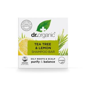 Dr Organic Tea Tree & Lemon Shampoo Bar Clarifying Cleansing Haircare