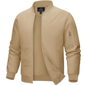 MAGCOMSEN Men's Lightweight Bomber Jackets Smart Casual Jackets Spring Summer Jackets Windbreaker Full Zip Coat